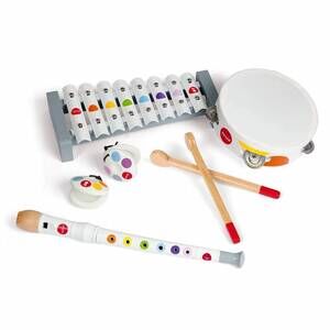 NEW JANOD musical set with 4 instruments included in confetti